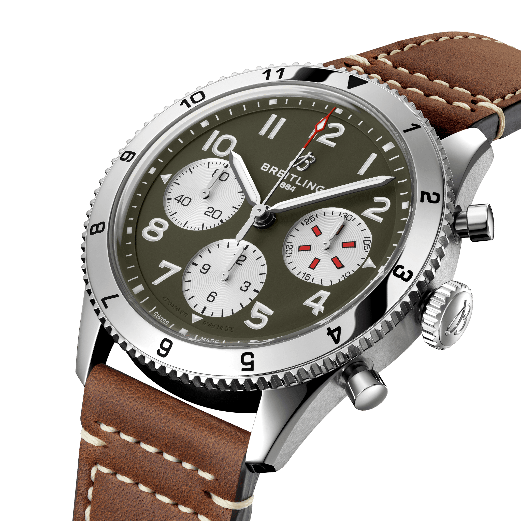 Breitling Classic AVI Chronograph 42 Curtiss Warhawk, Stainless Steel, Ref# A233802A1L1X1, Unworn 2024 - Image 2