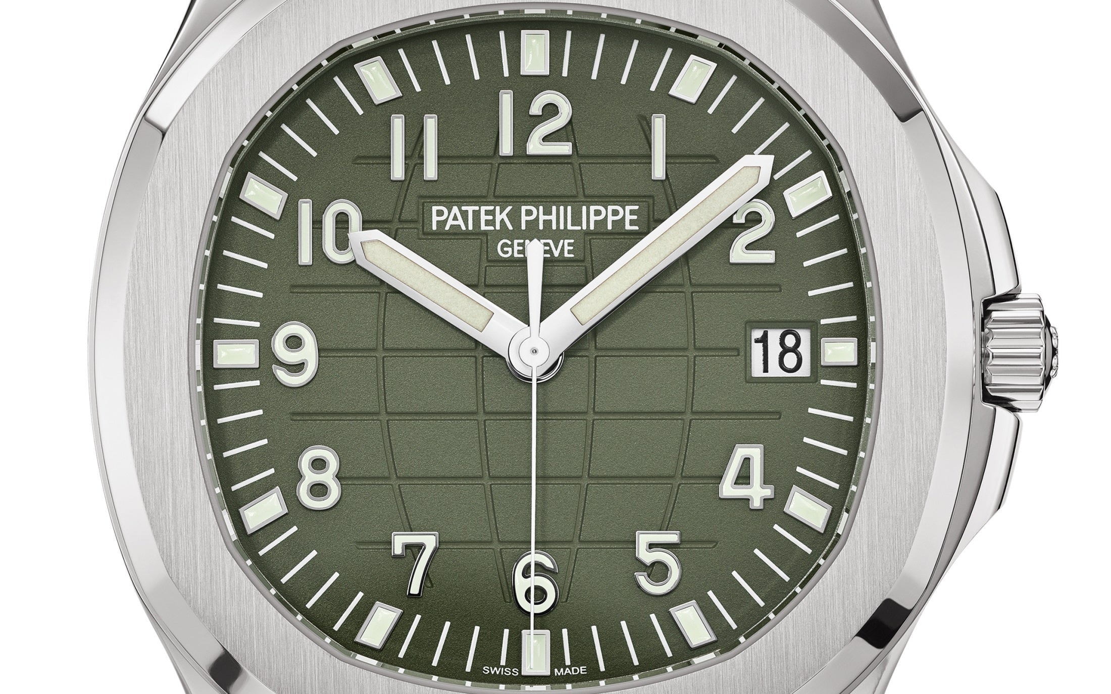 Patek Philippe Aquanaut Jumbo Date, Sweep Seconds, 18k White Gold, 42,2 mm, Ref# 5168G-010 - Image 3