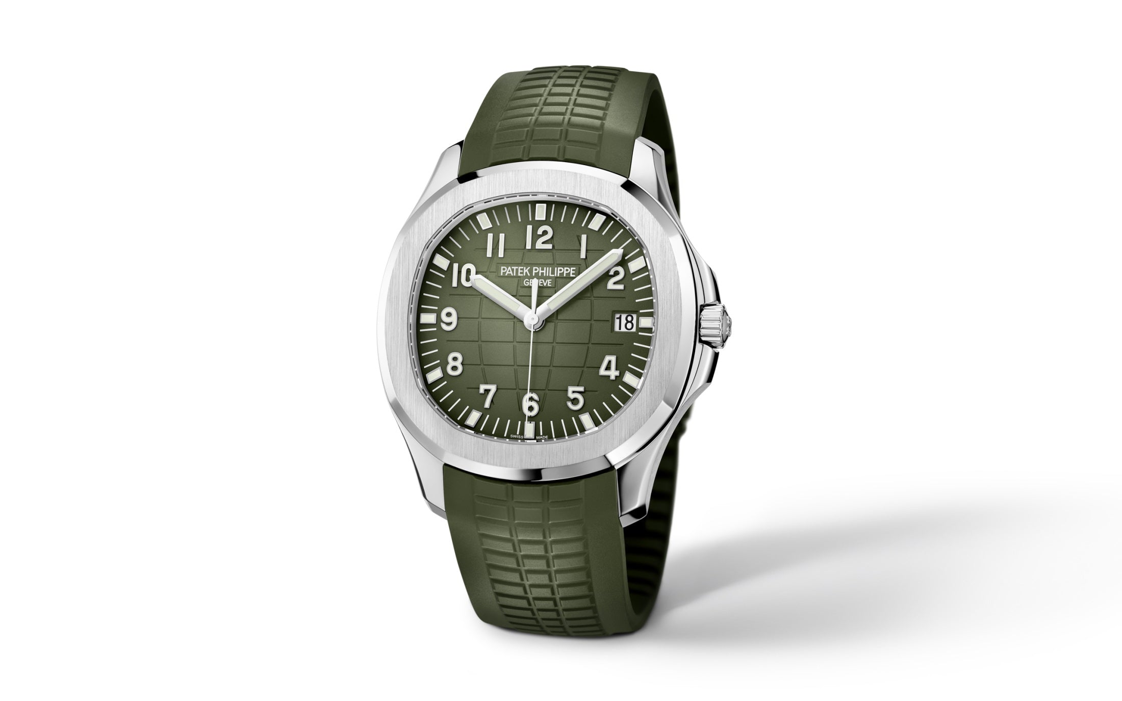 Patek Philippe Aquanaut Jumbo Date, Sweep Seconds, 18k White Gold, 42,2 mm, Ref# 5168G-010 - Image 10