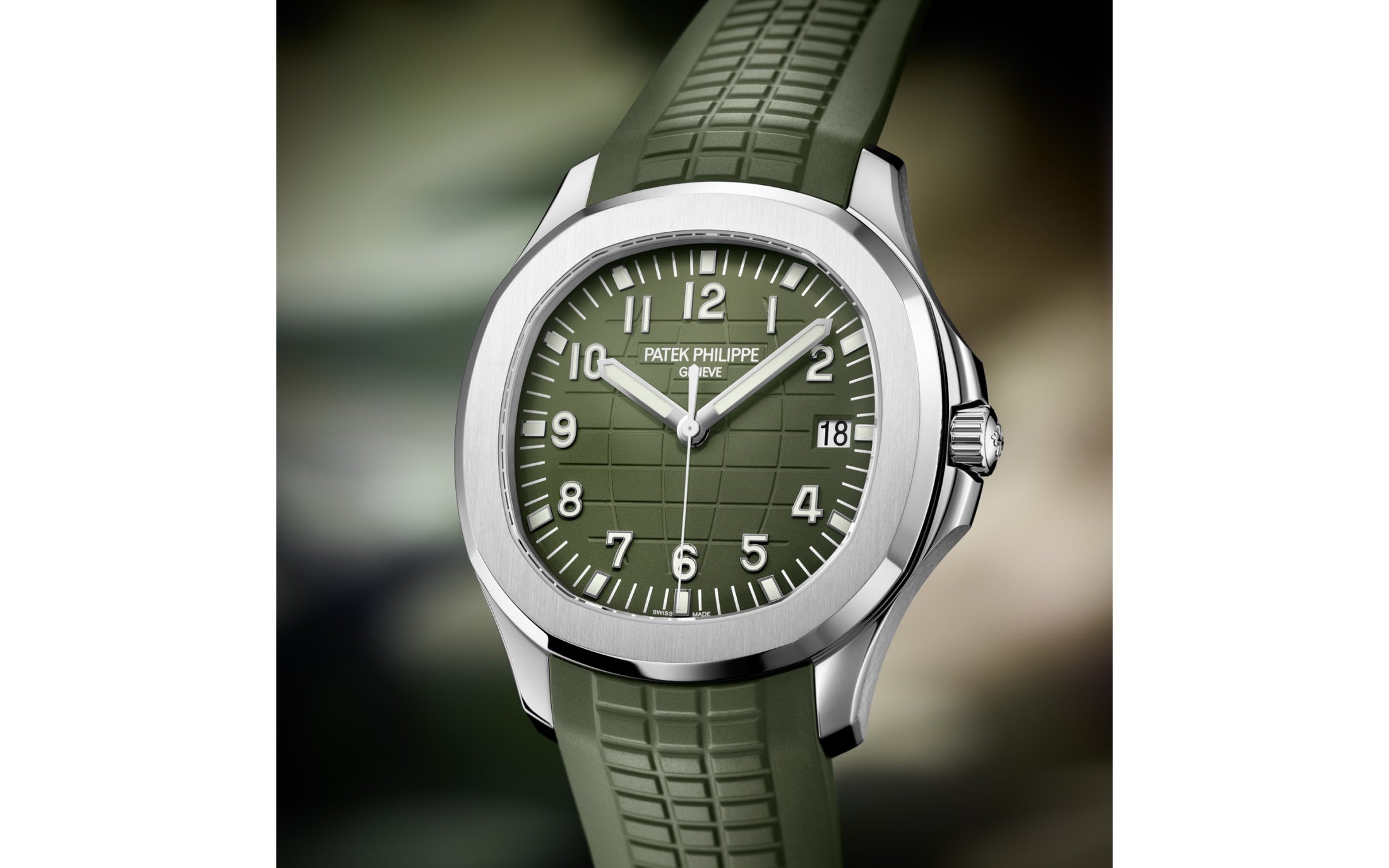 Patek Philippe Aquanaut Jumbo Date, Sweep Seconds, 18k White Gold, 42,2 mm, Ref# 5168G-010 - Image 11