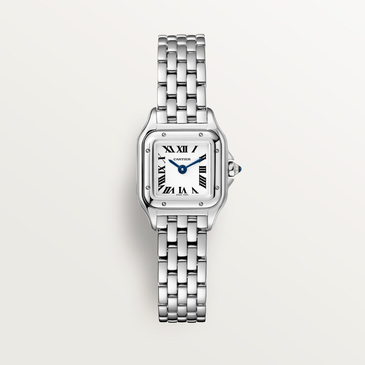 Unworn Cartier Panthère de Cartier Mini, Stainless Steel, 18.5mm x 25.1mm, Ref# WSPN0012, box and papers