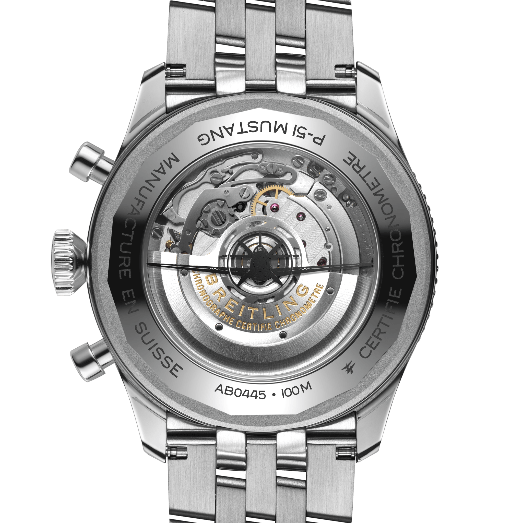 Breitling Classic AVI B04 Chronograph 46 P-51 Mustang, Stainless Steel, Ref# AB04453A1B1A1, Unworn 2024 - Image 4