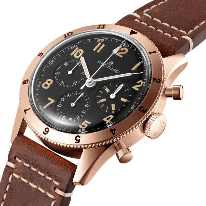 Breitling AVI 1953 Edition 18k Red Gold Ref# RB0920131B1X1, box and papers - Image 2