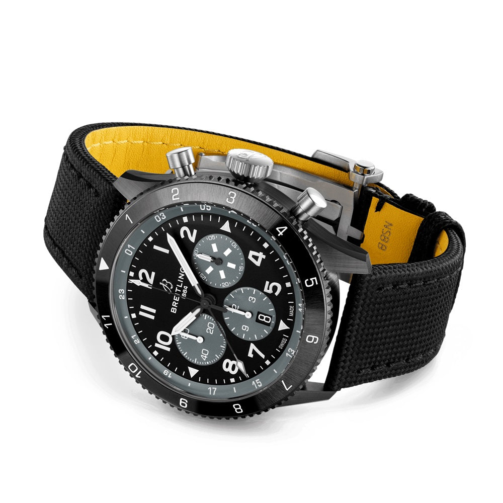 Breitling Super Avi B04 Chronograph Gmt 46 Mosquito Night Fighter Ref# SB04451A1B1X1, box and papers - Image 3