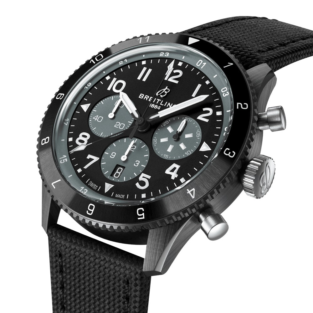 Breitling Super Avi B04 Chronograph Gmt 46 Mosquito Night Fighter Ref# SB04451A1B1X1, box and papers - Image 2